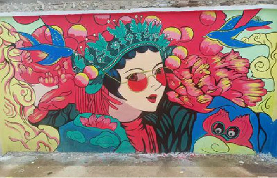 青川墙体彩绘-网红墙