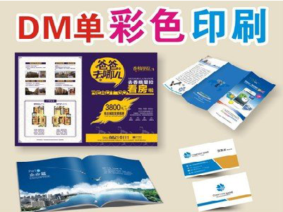 青川单页印刷，色彩搭配简单。